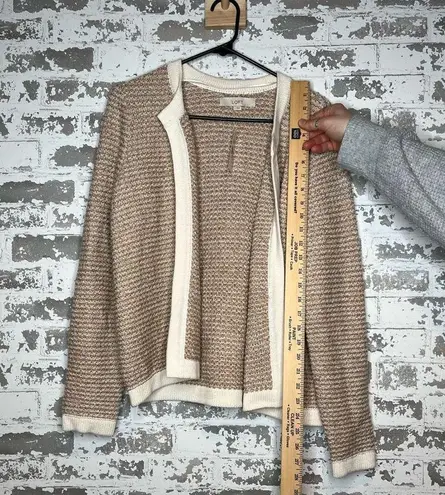 Loft  | women nwt cream knit cardigan sweater