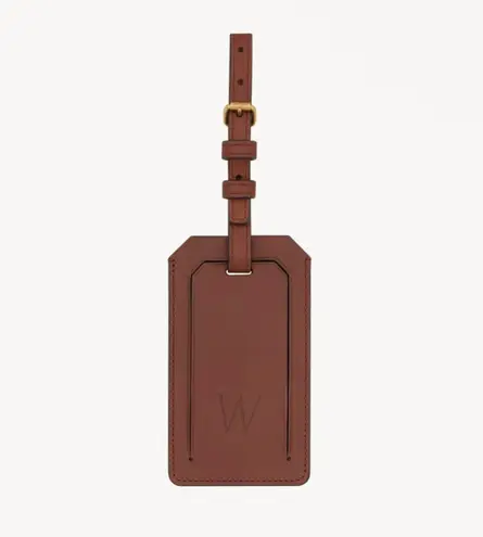 Saint Laurent Le Monogramme Luggage Tag / Bag charm Chestnut Letter W