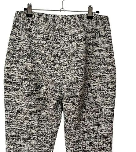 Sachin + Babi Womens Flat Front Dress Pants Size 4 Cream Black Tweed Pockets