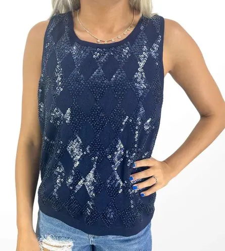 Dana Buchman 100% Merino Wool Sequined Sweater