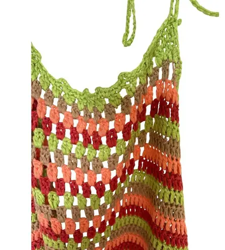 Stolen Hearts Crochet Halter Crop Top - Size S/M