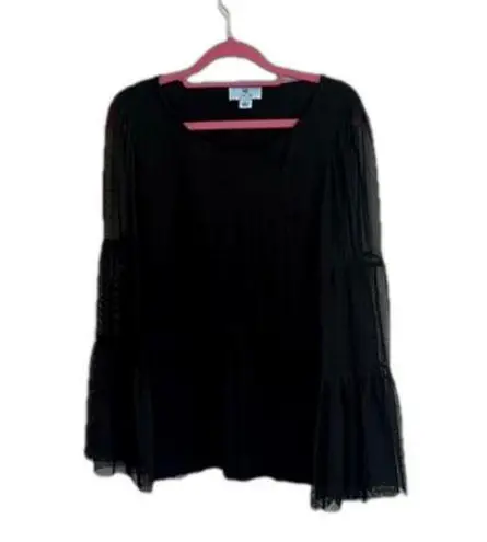 CeCe  Black Blouse