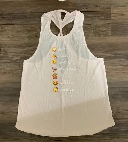 Freeze Brand Freeze Days Of The Week Pink Tank Top Large