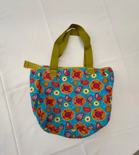 Large Tote Bag Paisley Print Multiple
