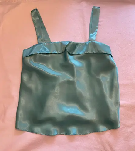 Heiress Satin Top Blue Size M
