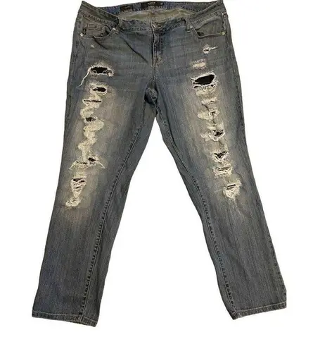 Torrid  Distressed Boyfriend Jeans Straight Leg Everyday Casual