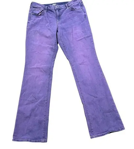 Old Navy Womens 12 purple  kicker boot jeans