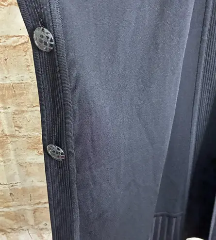 Misook Exclusively Open Front Batwing Cardigan in Black Size Large - Image 1