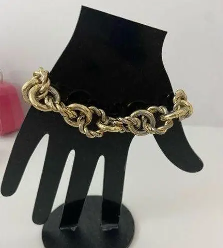 J.Crew Vintage  Art Deco chunky chain bracelet