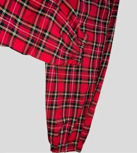 Hot Topic  red tartan plaid jogger pants!