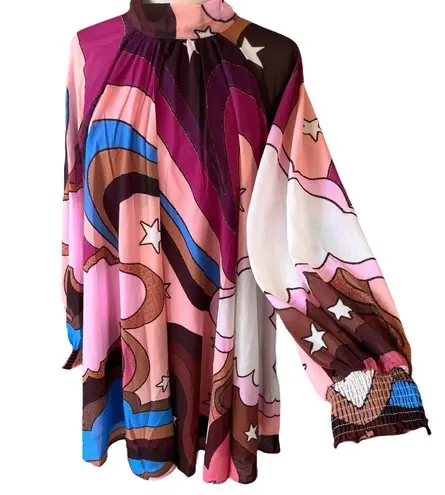 Aura Purely Reminiscing Berry Multi Print Dress