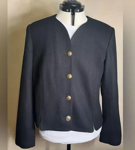 Requirements Womens Long Sleeve 100% Pure Wool Lined W/shoulder pad Blazer|Sz:12