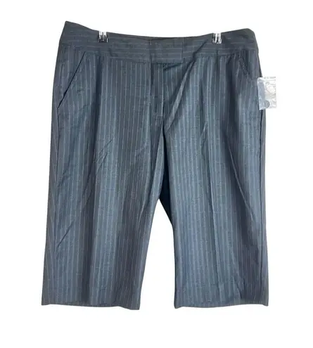 Mixit Pinstriped Cropped Trousers | Women's Size 12 Chic Suiting Office Academia