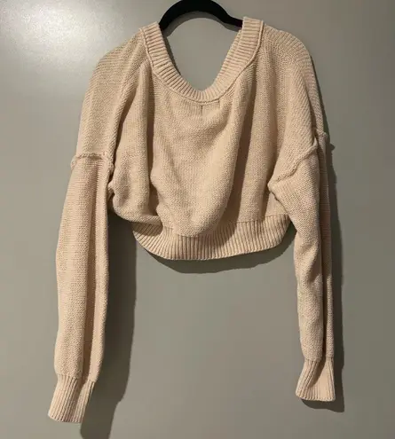 Urban Outfitters bdg ‘mari’ cropped cardigan sweater with buttons in beige 