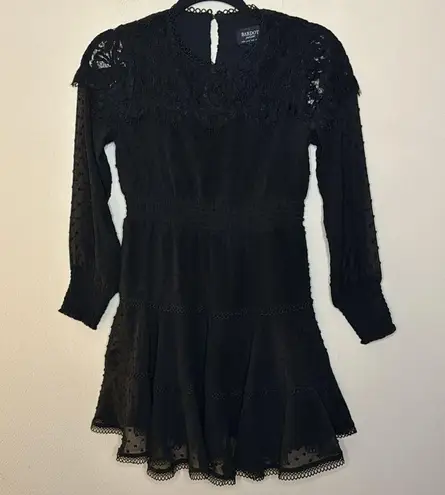 Bardot Junior Girl's Liana Swiss Dot Lace Mini Dress Size 16