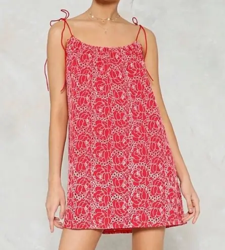 Nasty Gal red Shift Dress