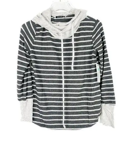 Pink Clover NWT Stitch Fix Plus Striped Cowl Neck Top Size Petite XS XSP NEW