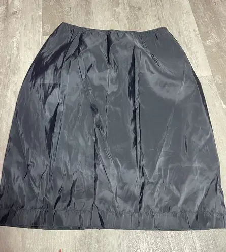 Vanity Fair VTG slip Womens Size34 Black Long A-Line Made USA tall Slit E0125