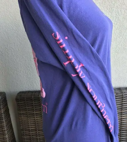 Simply Southern  Womens Tee Size Small Preppy Life Boots Shoes Long Sleeve Sandal