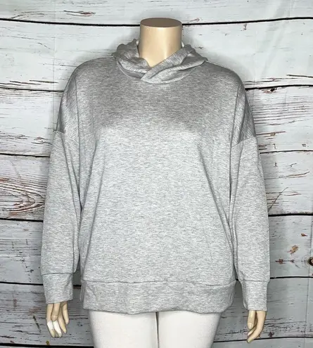 French Laundry NWT Size 1X Gray Hooded Sweatshirt Top