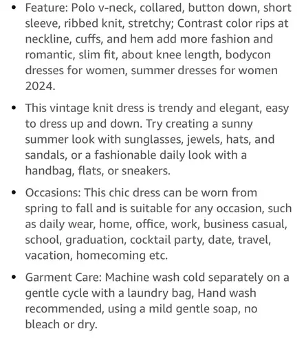 Merokeety Women's V Neck Ribbed Knit Midi Dress Short Sleeve Button Elegant Bodycon Sweater Dress