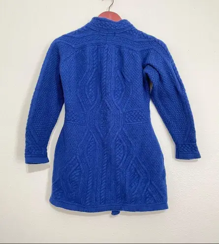 Aran crafts || 100% Merino Wool Irish Knitted Coat Size XS