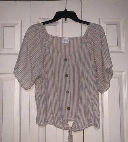 Marshalls Short sleeved button up blouse