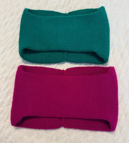 Vintage Knit Ear Warmers Set of 2