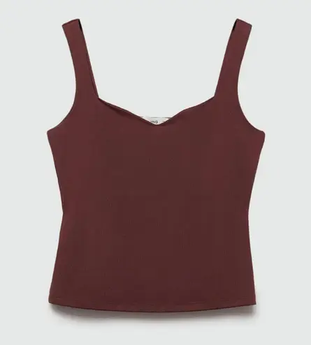 Mango Brown Sweetheart Tank Top