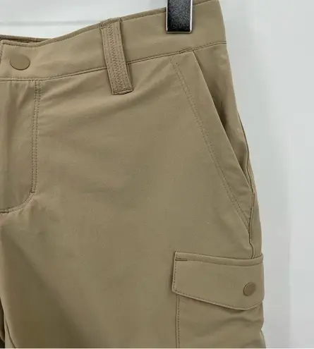 L.L.Bean  Explorer tan outdoor active hiking trail nylon stretch shorts