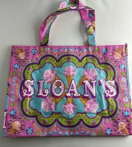 Reusable Shopping Bag Sloan's Ice Cream Pink Teal Purple Gummy Bears