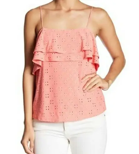 Harlowe $ Graham Harlowe & Graham Eyelet Cami Top - Size L - NWT