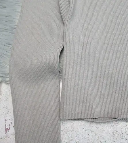 525 America Long Sleeve Layered Cut Out Ribbed Knit Top Women’s Large