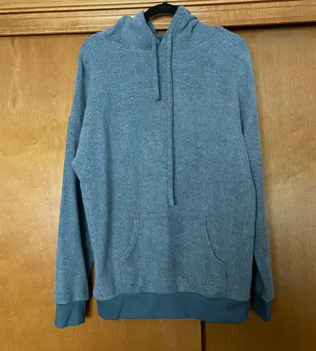Soft Serve Cloud Cotton Hoodie in Shark Steel Blue Size Large