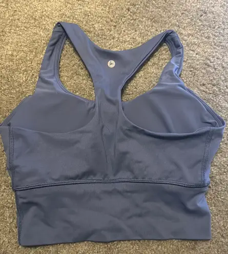 90 Degrees by Reflex Blue Longline Sports Bra