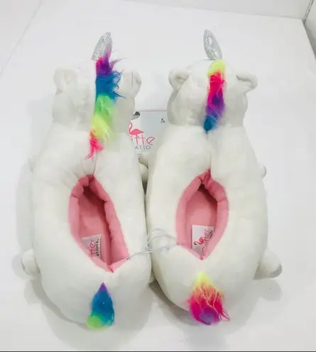 Critter Creations Unicorn Slippers White, Size 7