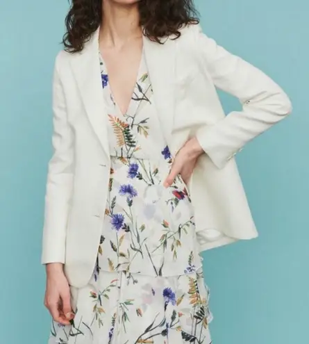 Maje Suit Jacket In Linen Blend NWT Size 38