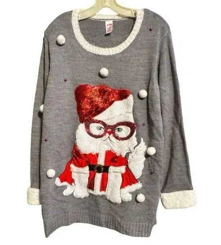 Holiday Time  Cat Christmas Sweater