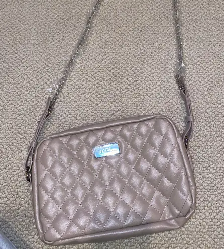 Beige Bella Rossa Leather Shoulder Bag Tan