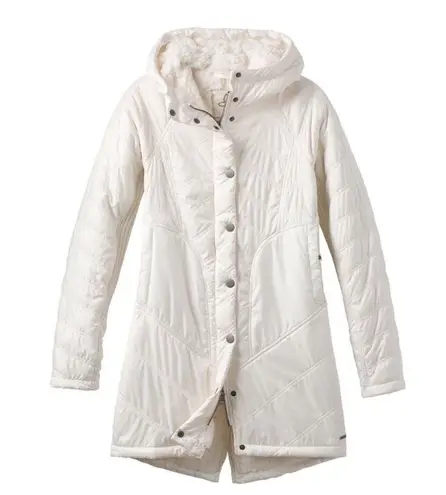 prAna Diva Long Jacket Water Repellent Sherpa Coat, Size XL MSRP $179