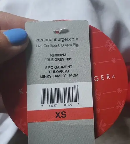 NWT Karen Neuburger Reindeer 2 Piece Pajama Set Size XS