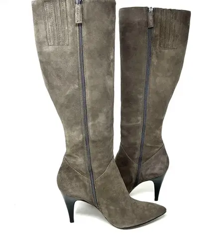 via spiga grey suede boots, size 8.5