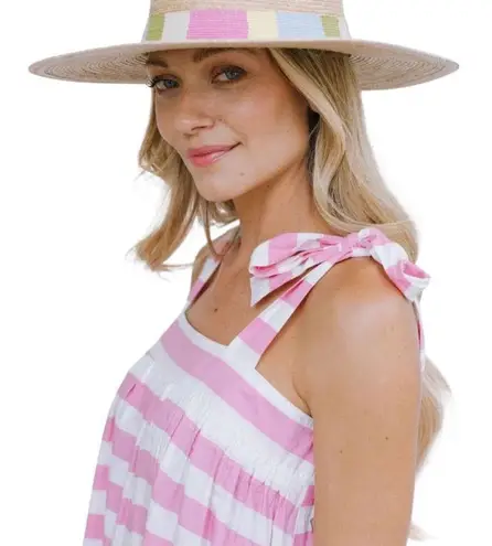 Sunshine Tienda Duval Stripe Florence Dress Size Medium NWT Pink