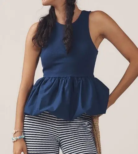 Maeve Anthropologie: Bubble Peplum Tank