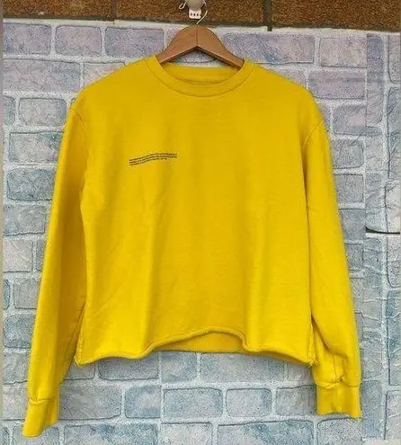 Pangaia Yellow Crewneck sweatshirt large