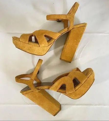 Zodiac Suede Buckle Strap Platform Sandal