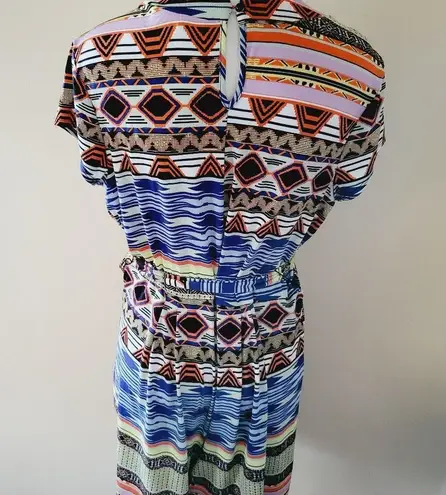 New Directions aztec belted romper size xl
