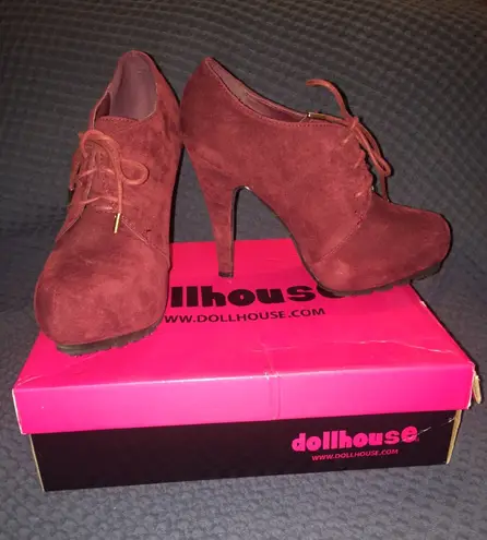 Dollhouse  | Red Heeled Booties Heels Size 8.5 - Image 1