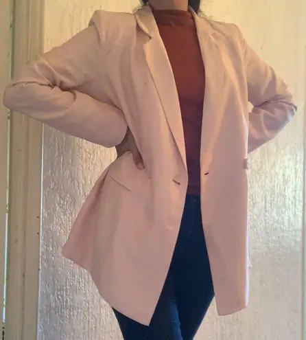 Ellison New light pink boyfriend blazer size L
