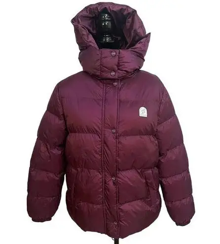 Peloton Purple Block Puffer Coat With Hood Size XS. NEW.